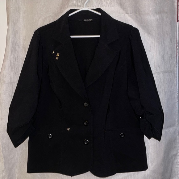 Black Button up Contempo blazer - Picture 1 of 9